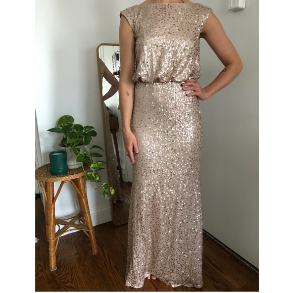 Sequin rose gold gown - Picture 2 of 7